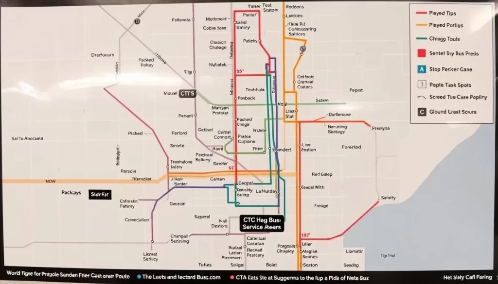 CTA bus routes map