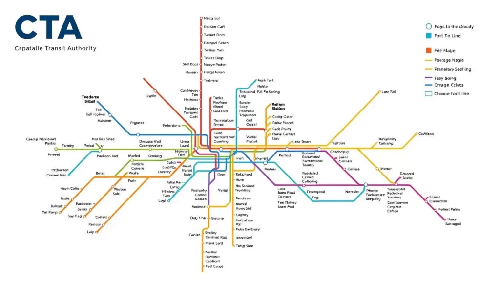 CTA train map Chicago