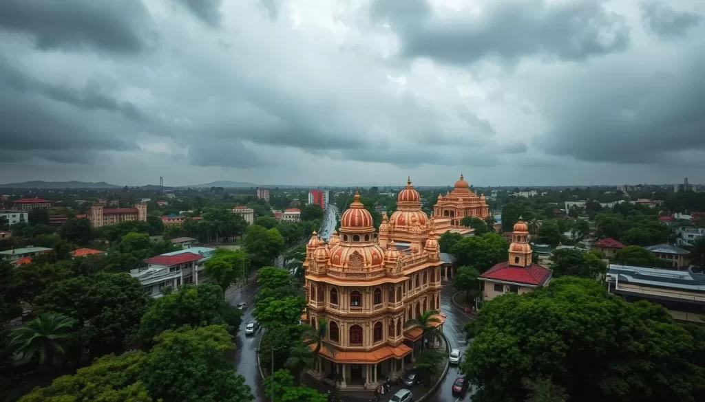 Chandigarh cityscape during monsoon