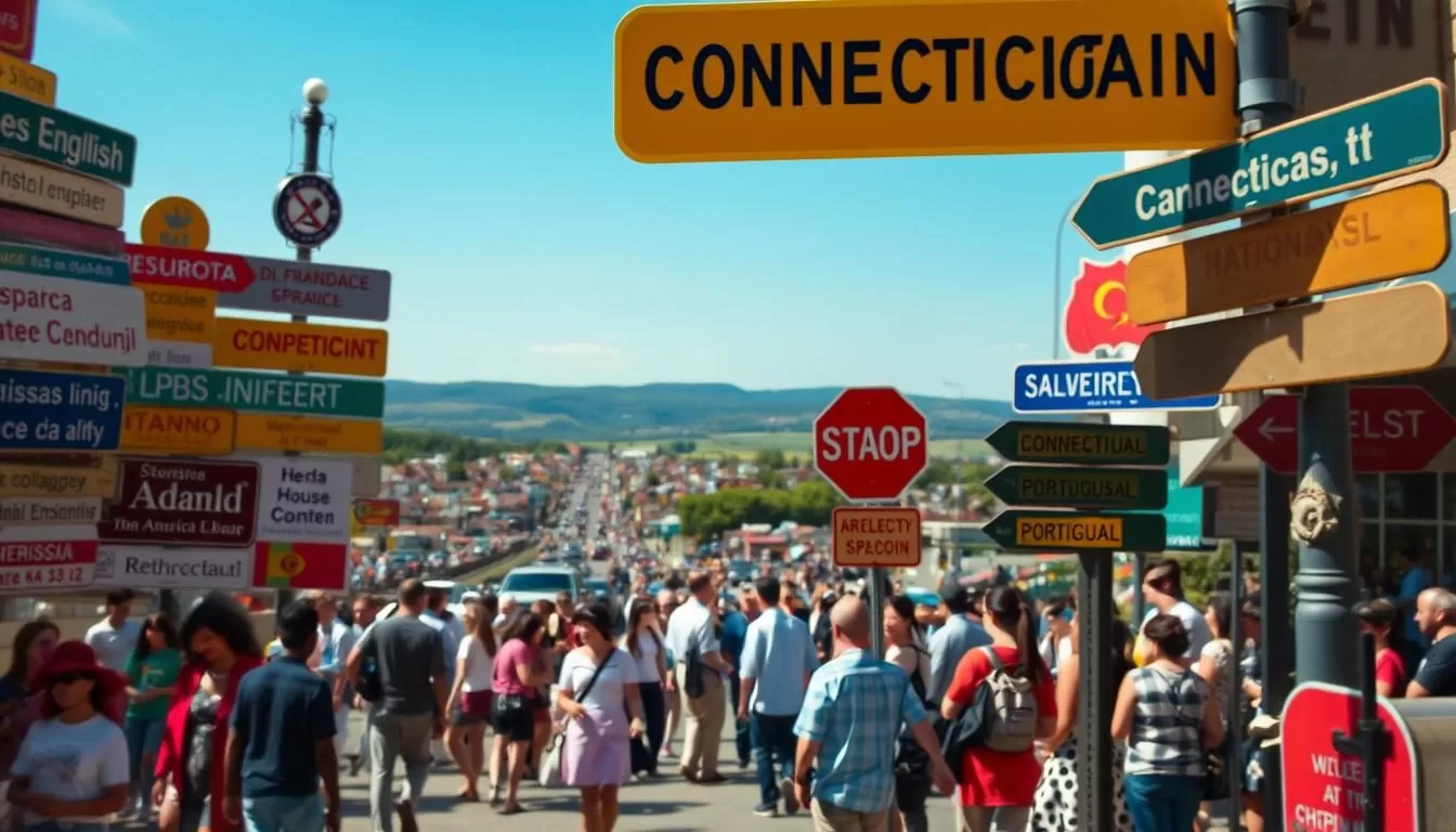 Connecticut, United States: Official and widely spoken languages