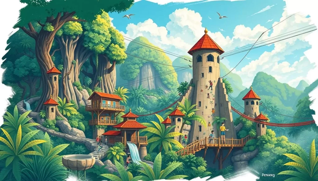 ESCAPE Penang theme park with rainforest and adventure activities