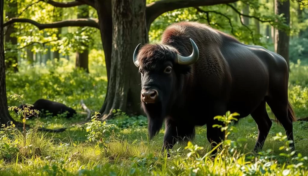 European Bison in Białowieża Forest
