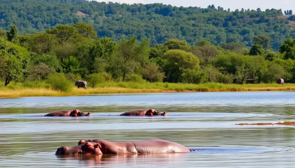 Explore Mikumi National Park's hippo pools