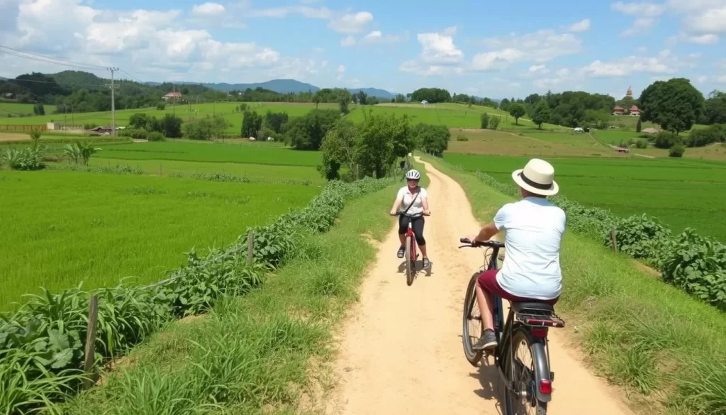 Explore Sukhothai's countryside with a guided bike tour