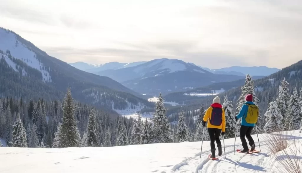 Explore snowshoeing trails in Sun Valley