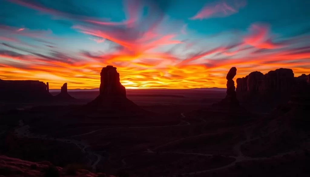 Fiery Furnace Arches National Park at sunset image