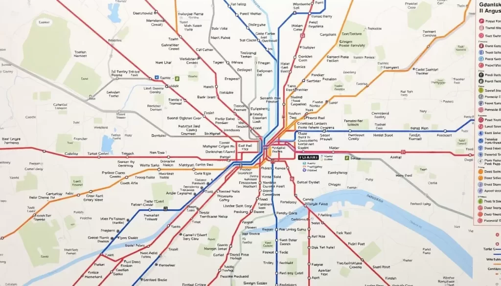 Gdansk public transportation map