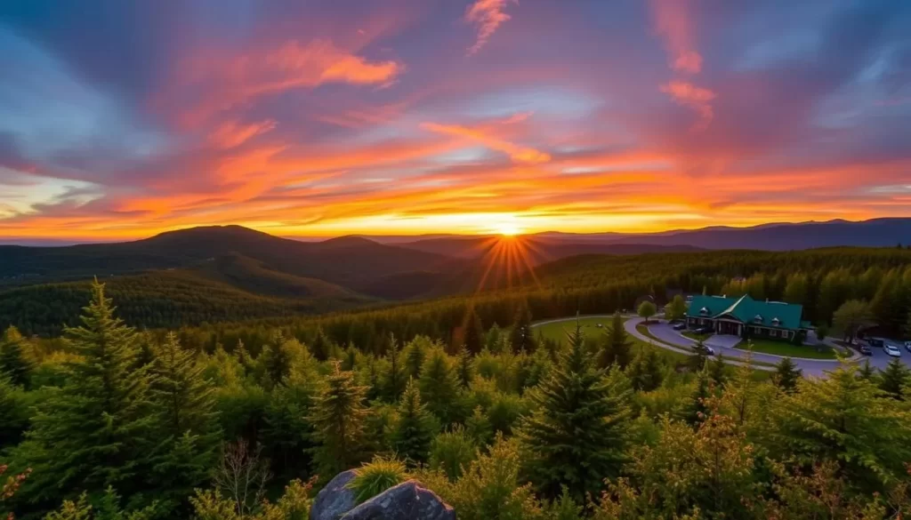 Generate an image of Cranmore Mountain Resort's scenic landscape