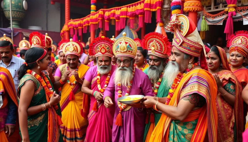 Generate an image of Ker Puja celebrations in Tripura, India.
