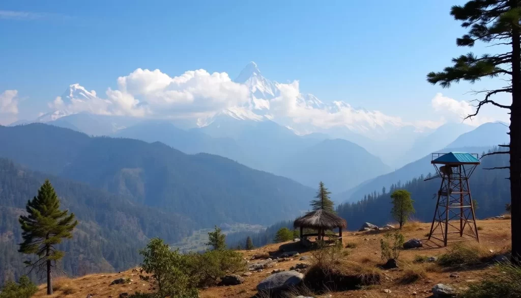 Generate an image of Nanda Devi National Park showcasing its breathtaking Himalayan landscape and rich biodiversity.