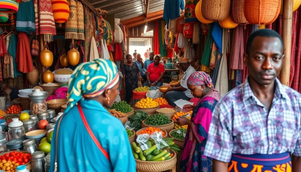 Generate an image of Notse Market Togo