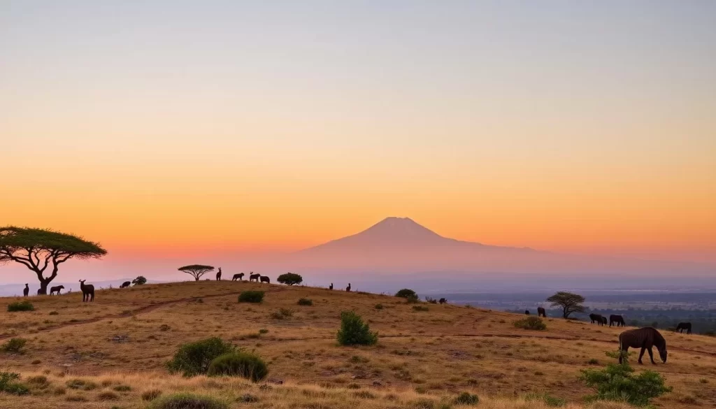 Generate an image of Observation Hill in Amboseli National Park