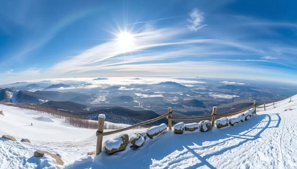 Generate an image of Snow Viewpoint in Lansdowne, showcasing its panoramic views.