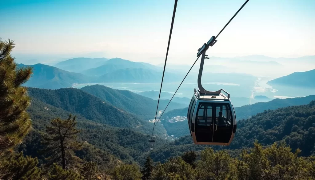 Generate an image of Uludağ National Park's cable car