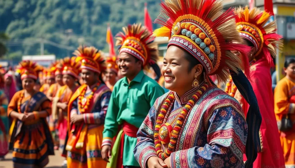Generate an image of the Behdeinkhlam Festival in Jowai, Meghalaya, showcasing the vibrant cultural celebrations.