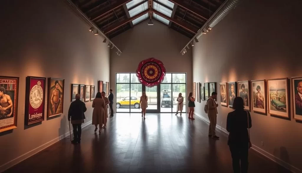 Generate an image of the Centre Culturel de Aneho, showcasing its vibrant cultural activities and exhibitions.