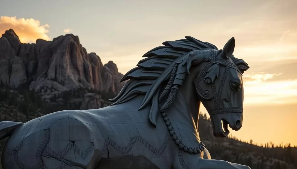 Generate an image of the Crazy Horse Memorial.