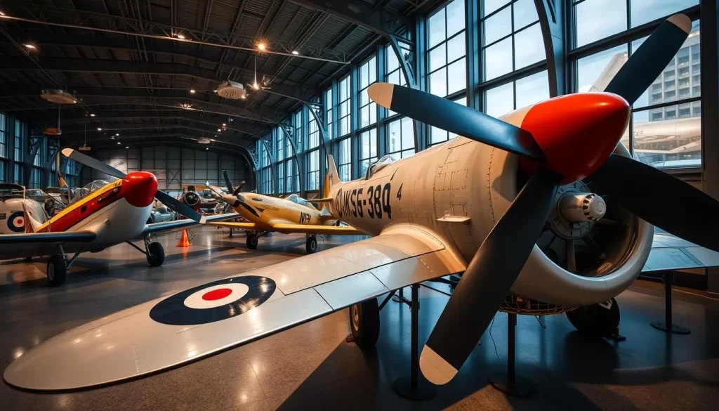 Generate an image of the Eskisehir Aviation Museum's collection, featuring some of its historic aircraft.
