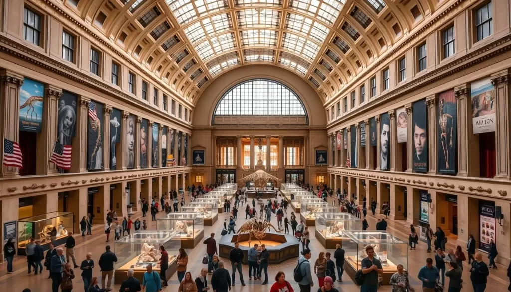 Generate an image of the Field Museum's main hall