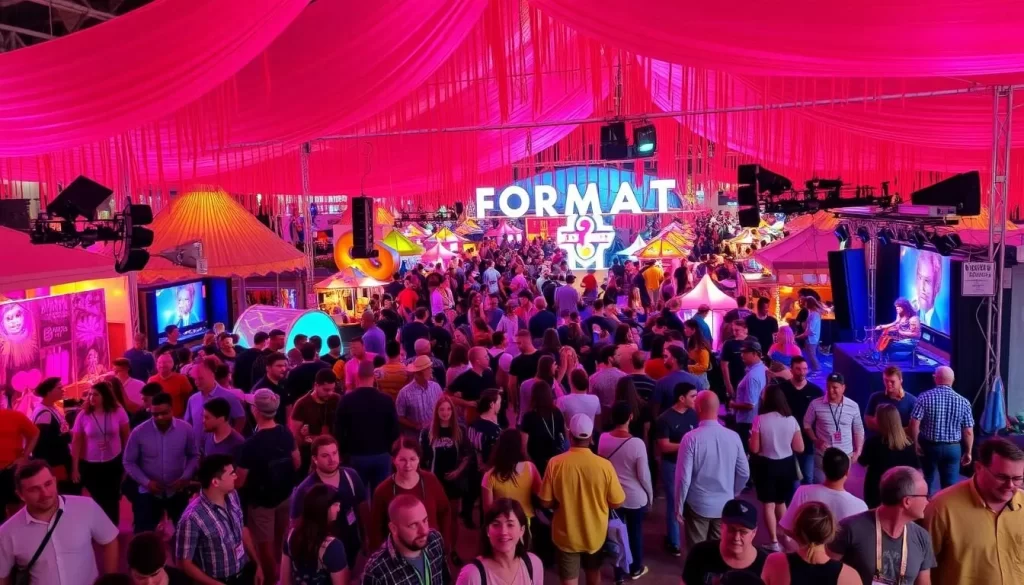 Generate an image of the Format Festival in Bentonville, Arkansas