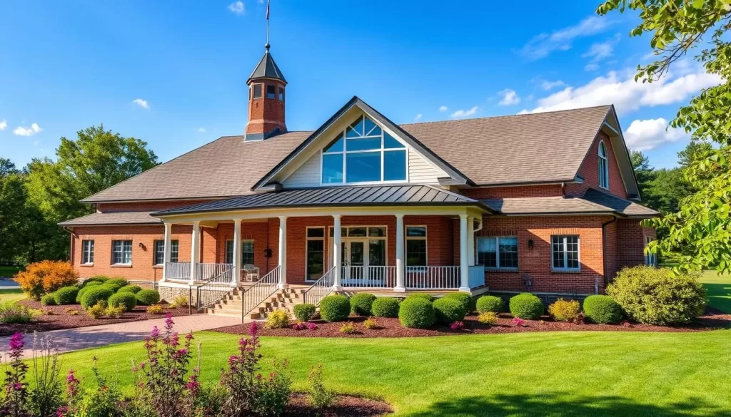 Generate an image of the Guntersville Museum and Cultural Center's exterior Generate an image of the Guntersville Museum and Cultural Center's exterior