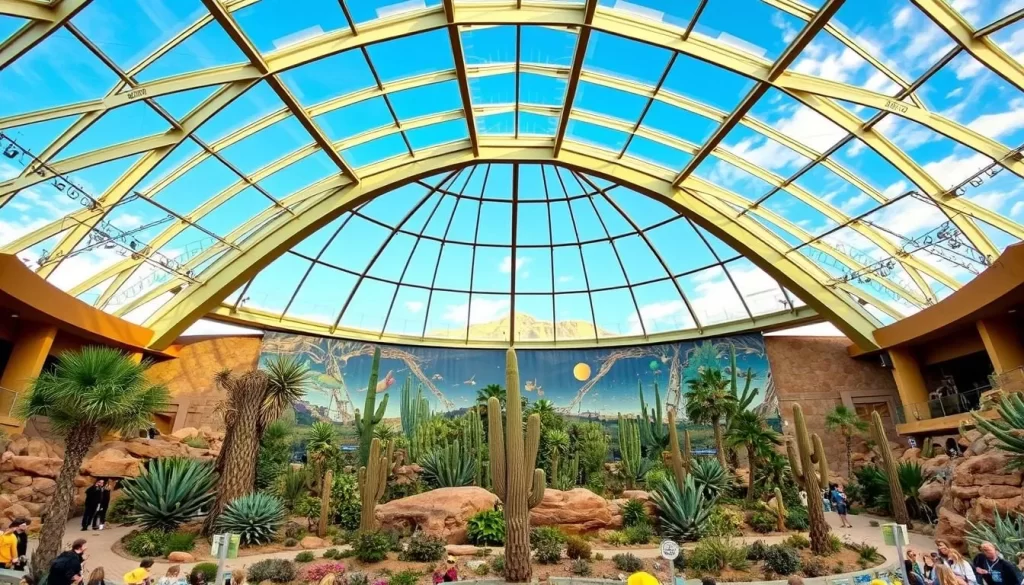 Generate an image of the Henry Doorly Zoo and Aquarium's Desert Dome