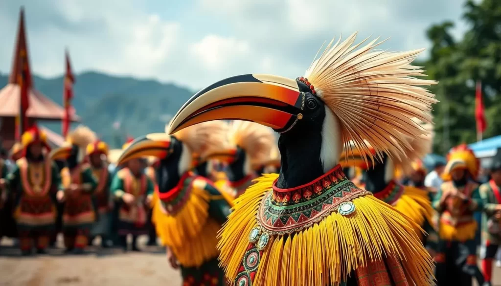 Generate an image of the Hornbill Festival in Nagaland, showcasing its vibrant cultural performances.