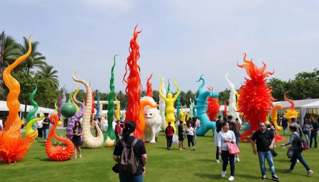 Generate an image of the Hsinchu International Glass Art Festival