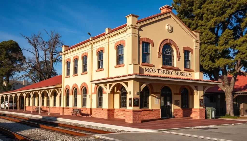 Generate an image of the Monterey Depot Museum, highlighting its historic significance.