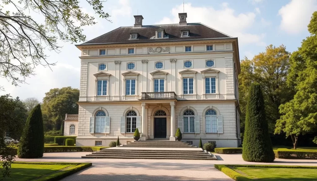 Generate an image of the Musée de la Ville d'Eaux in the Villa royale Marie-Henriette