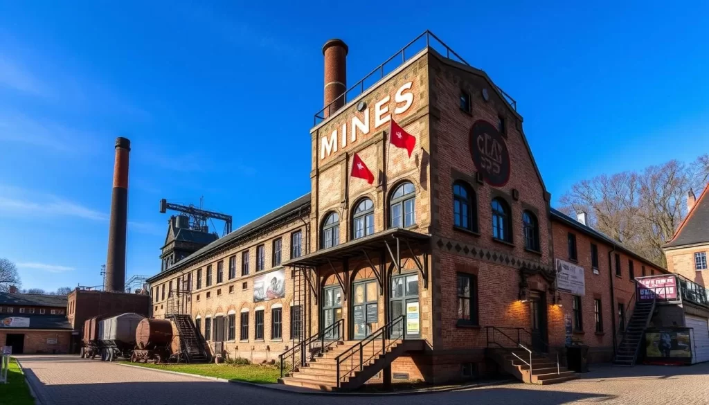 Generate an image of the Museum of the Mines of the Iron Region in Esch-sur-Alzette, showcasing its industrial heritage.