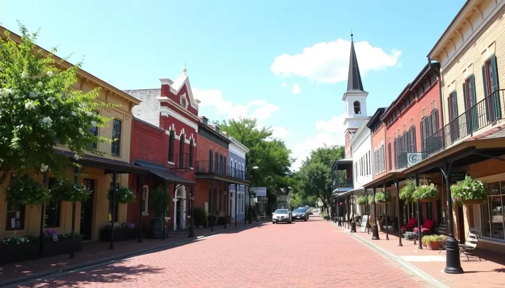 Generate an image of the Natchitoches Historic District walking tour