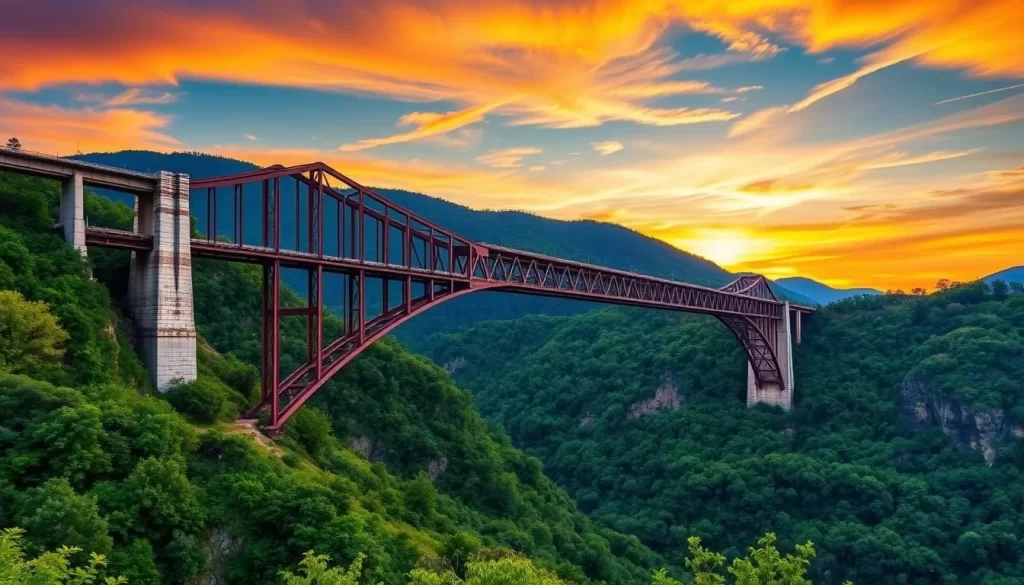 Generate an image of the New River Gorge Bridge.