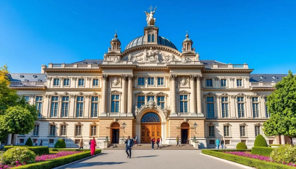 Generate an image of the Royal Museum of Fine Arts Antwerp's grand entrance.