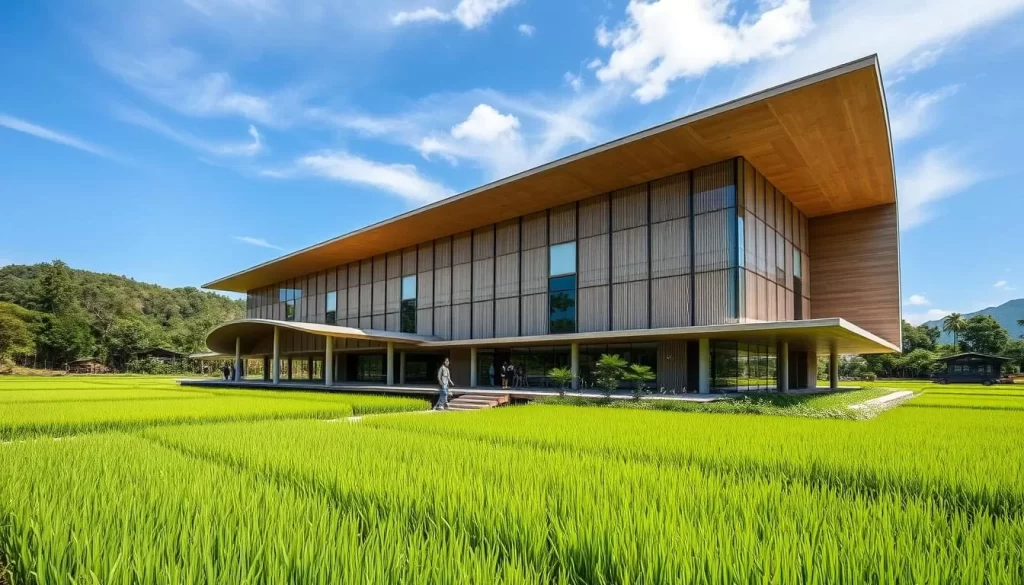 Generate an image of the Sekinchan Paddy Gallery