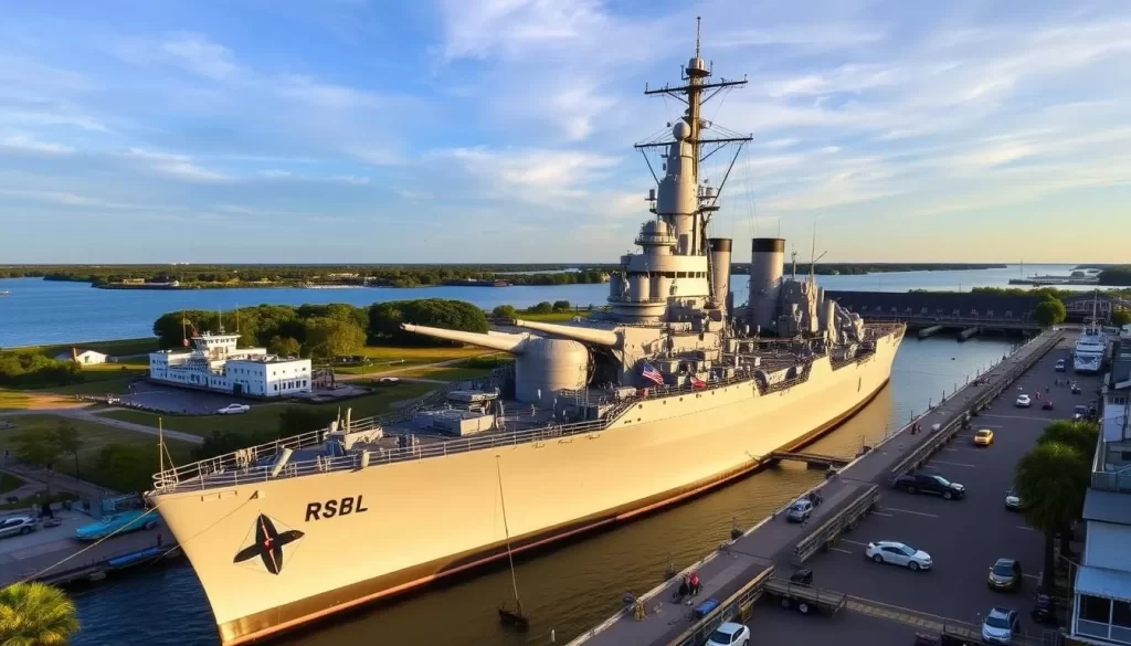 Generate an image of the USS Yorktown at Patriots Point Naval & Maritime Museum.