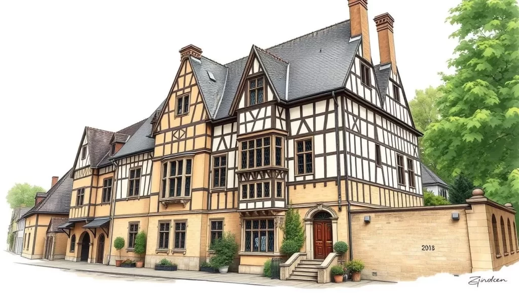 Generate an image of the Victor Hugo House in Vianden, Luxembourg, showcasing its charming facade and historic significance.