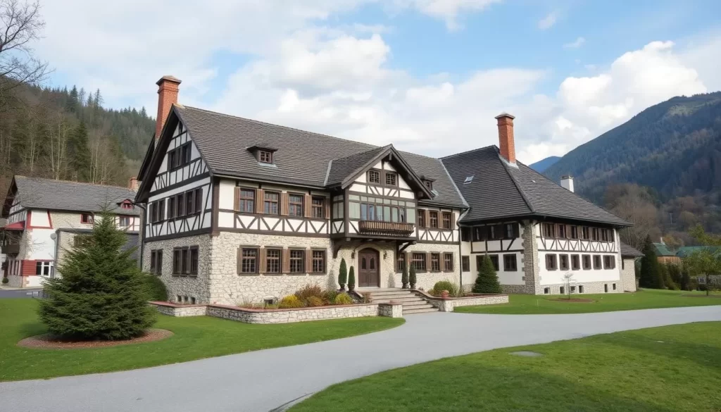 Generate an image of the Walser Museum's exterior in Triesenberg, Liechtenstein, showcasing its traditional architecture.