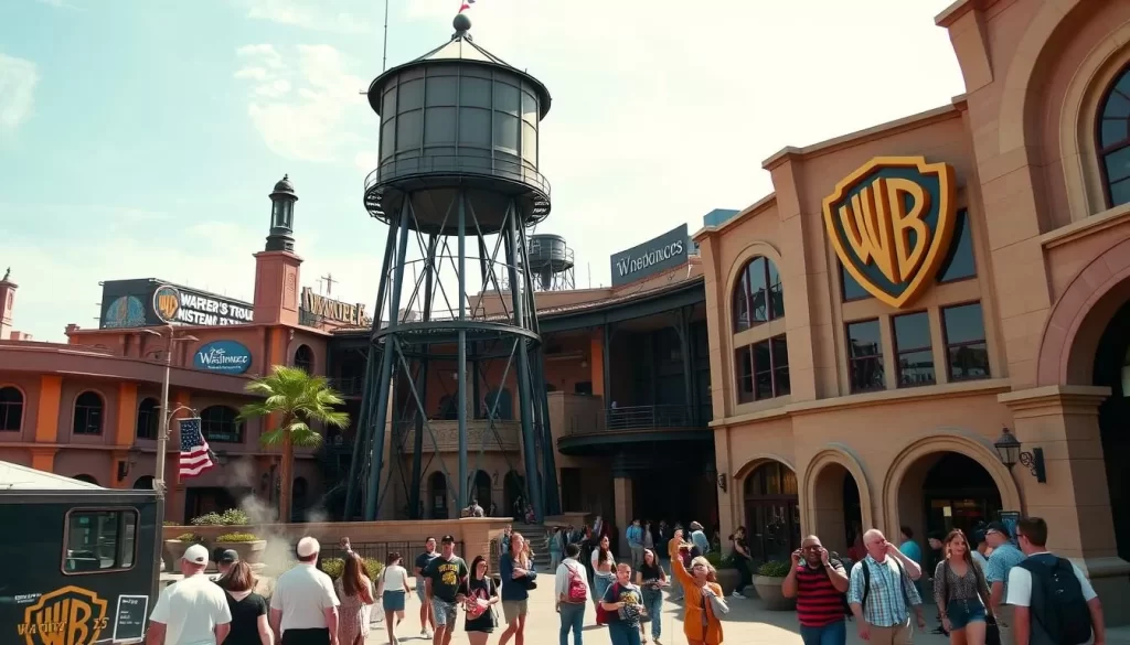 Generate an image of the Warner Bros. Studio Tour Hollywood
