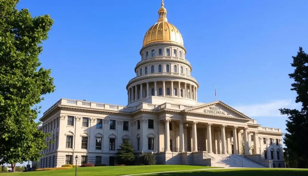 Generate an image of the West Virginia State Capitol building in Charleston.