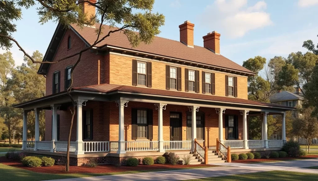 Generate an image of the historic Hanes House within SECCA, showcasing its beautifully preserved original features.