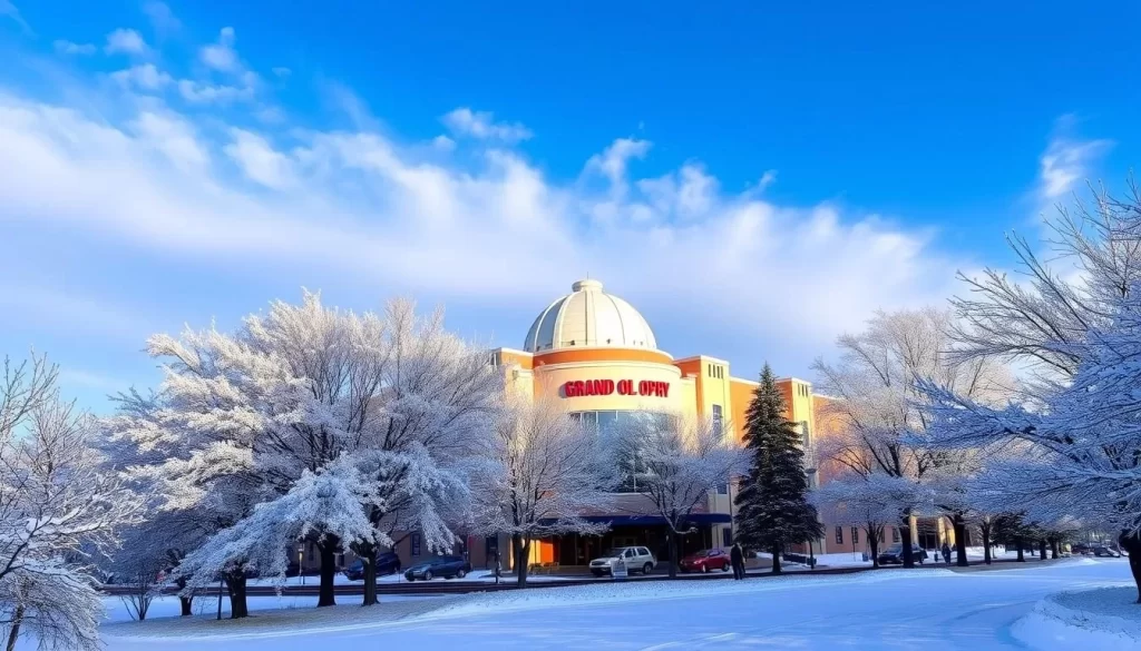 Grand Ole Opry in Nashville during winter