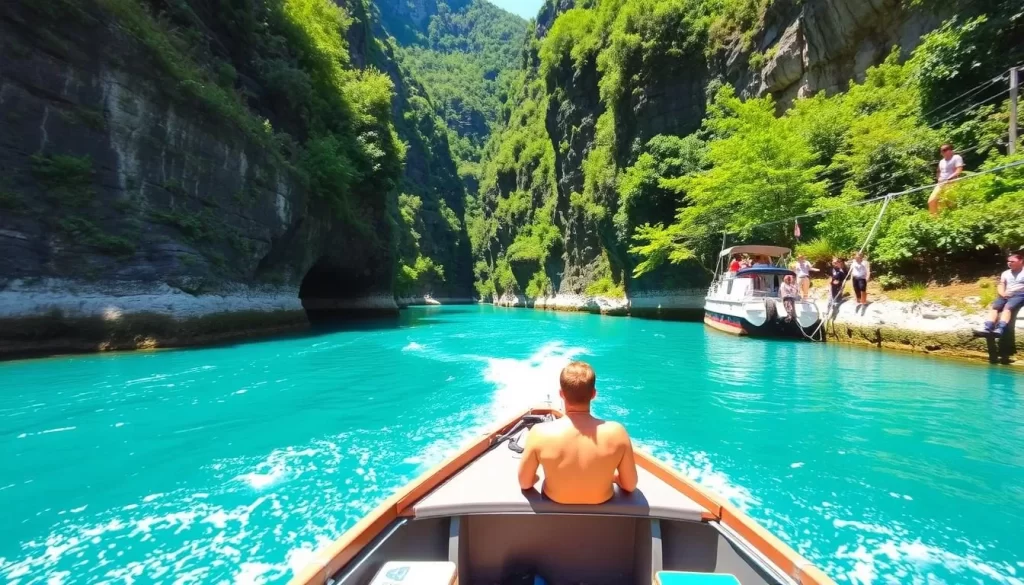 Green Canyon boat trip from Side, Turkey