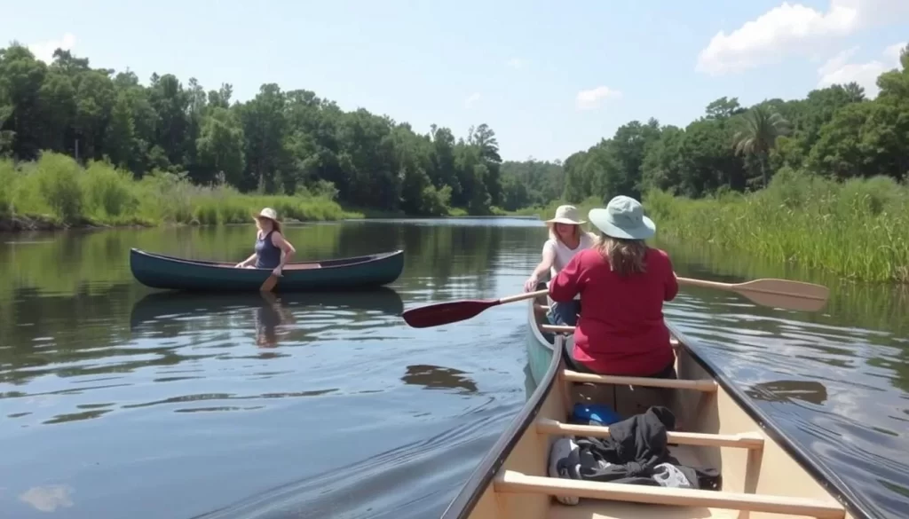 Guided canoe tour on the Yazoo River with Quapaw Canoe Company