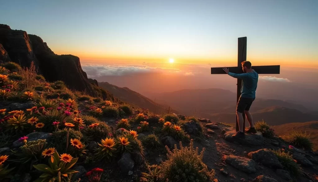 Hike to the Cross of the Summit near Mbeya