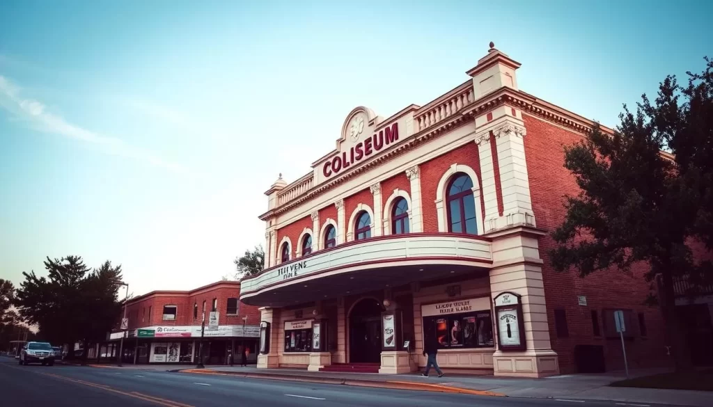 Historic Coliseum Theatre in Corinth, MS, hosting various performances