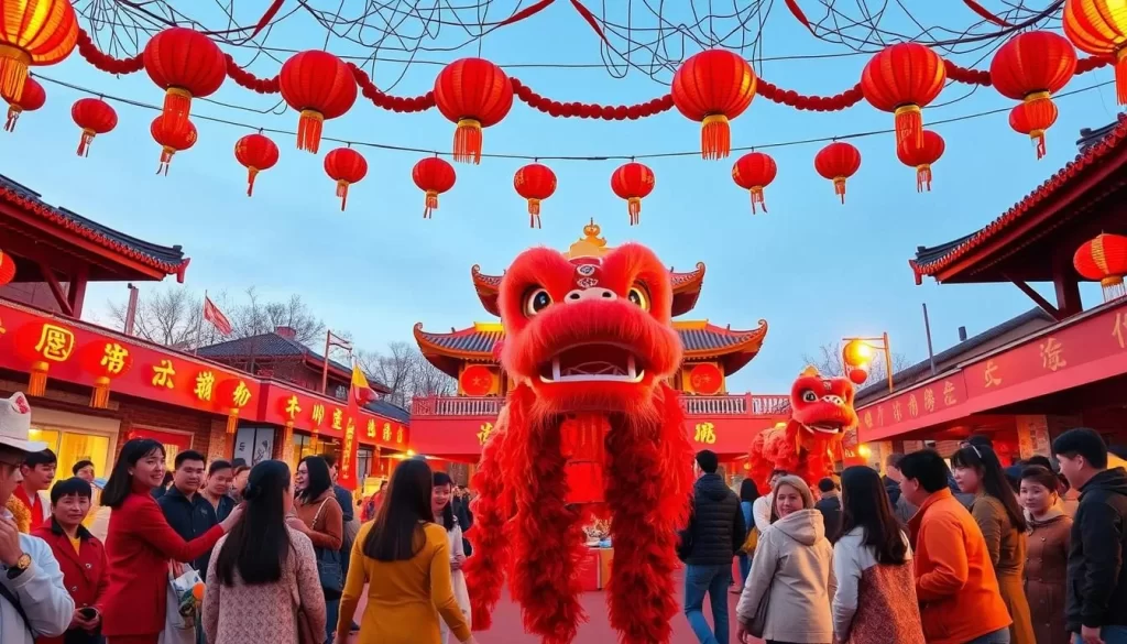 Image generation prompt: A Chinese New Year celebration in Delaware, highlighting the community's cultural traditions.