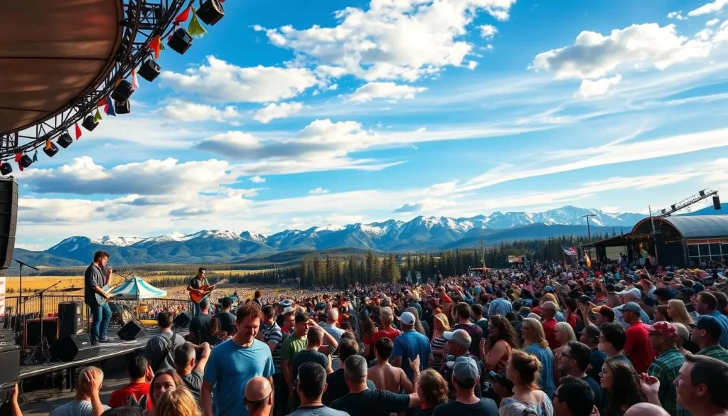 Image generation prompt for Big Sky Music Festivals