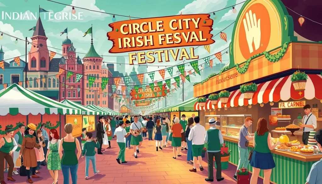 Image generation prompt for Circle City Irish Festival Indianapolis