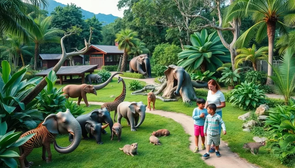 Image generation prompt for Langkawi Wildlife Park